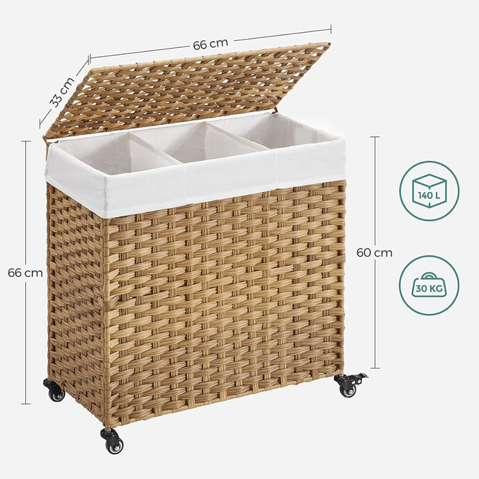 Calicosy - Wasmand van imitatie natuurlijke rotan - B66 cm