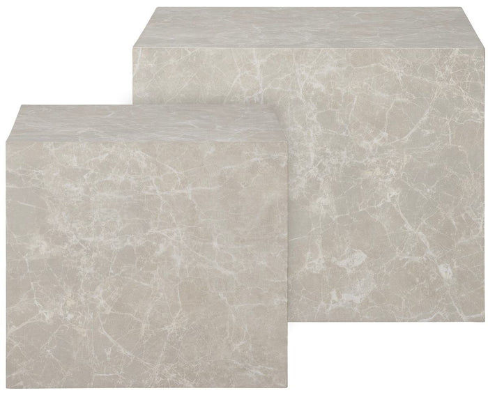 House Nordic Prague Beige Salontafel Set Marmerlook