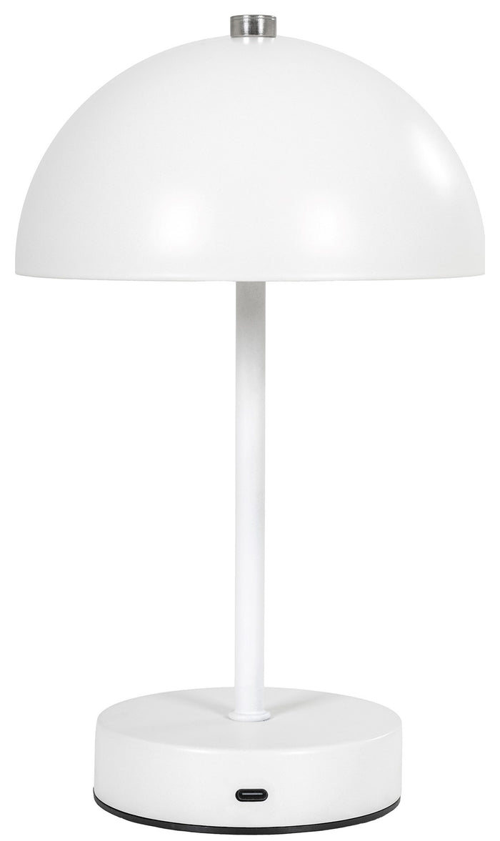 House Nordic Holt Wit LED Tafellamp Oplaadbaar