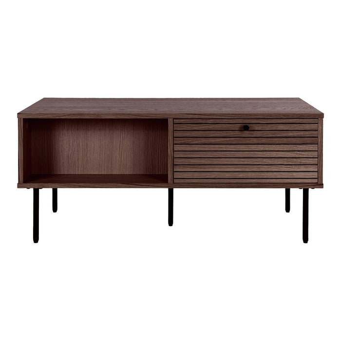 House Nordic Kyoto Gerookt Eiken Salontafel met 2-Lades