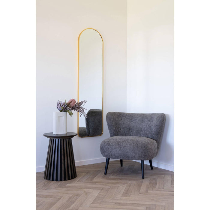 House Nordic Covelo Bruin Bouclé Loungestoel