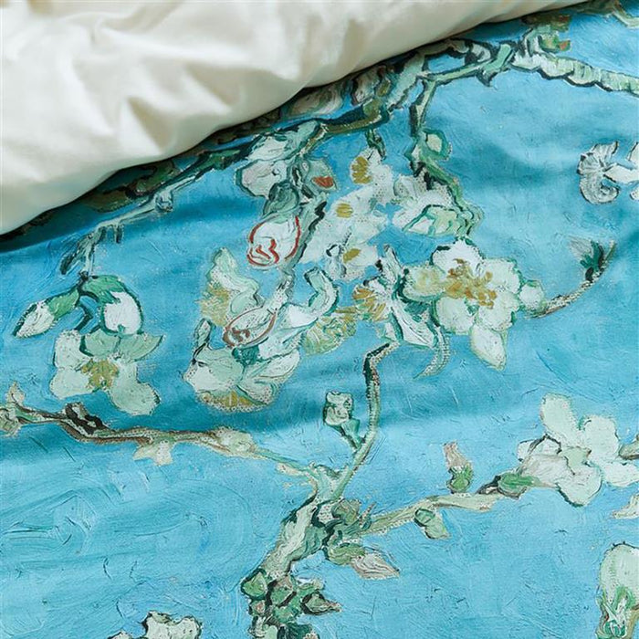Beddinghouse x Van Gogh Museum Almond Blossom Dekbedovertrek 140 x 200|220 cm - Blauw