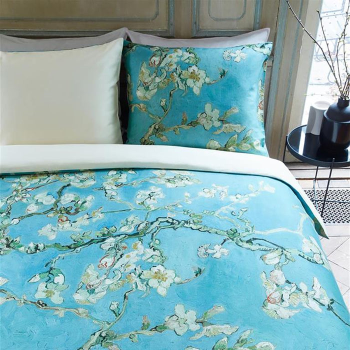 Beddinghouse x Van Gogh Museum Almond Blossom Dekbedovertrek 140 x 200|220 cm - Blauw