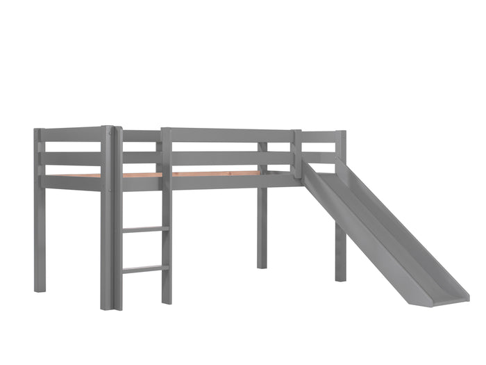 Vipack Pino Hoogslaper met Glijbaan Spring - grijs
