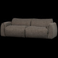 WOOOD Baggy 2-Zits Bank - Geweven Stof - Warmgrijs Melange -81x228x102