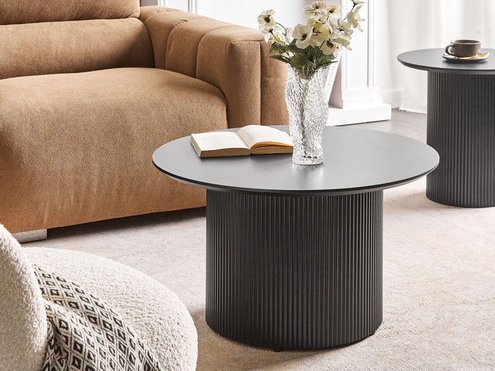 Beliani - LEONA - Salontafel - Zwart - MDF