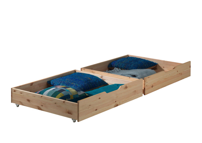 Vipack Pino Stapelbed met Lades - naturel