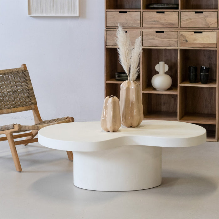 Giga Meubel - Salontafel Olivia Organisch Beige 120cm