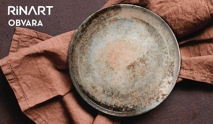 Rinart Gebaksbord - Obvara - Porselein - 20 cm - set van 6