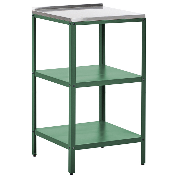 Beliani - VILAMA - Buitenkeuken eiland - Groen - Staal