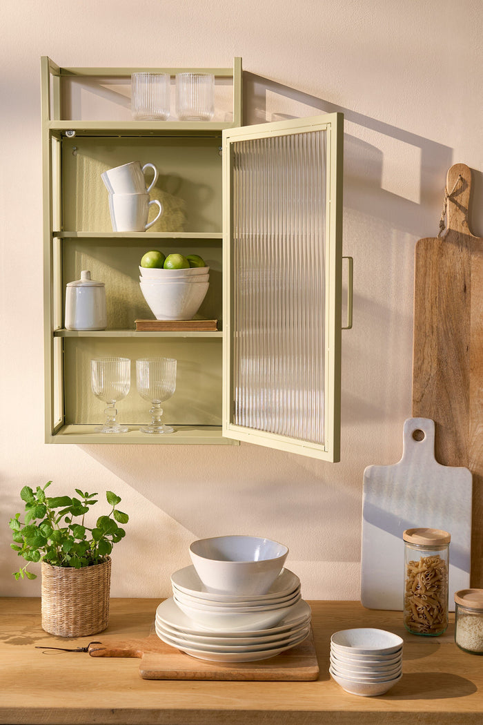 Mica Decorations Clifton Wandkast - Metaal - Beige
