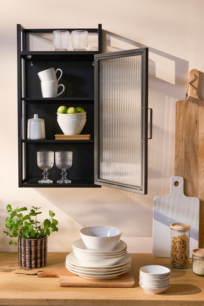 Mica Decorations Clifton Wandkast - Metaal - Zwart