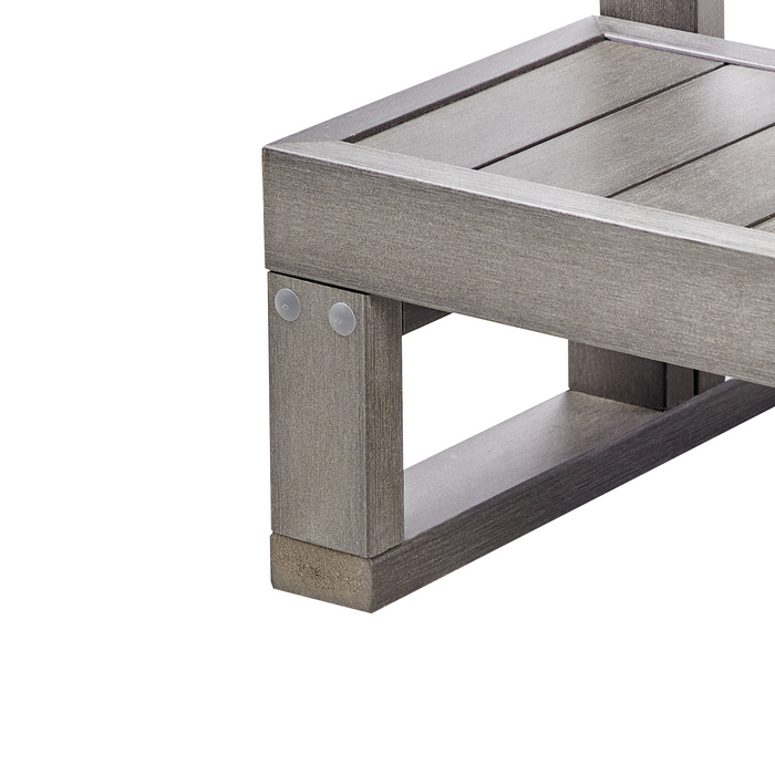 Beliani - LIMAY - Hottub trap - Grijs - Synthetisch materiaal