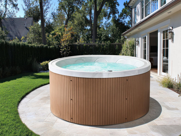 Beliani - MARFIL - Buiten hottub met LED - Wit - Acryl