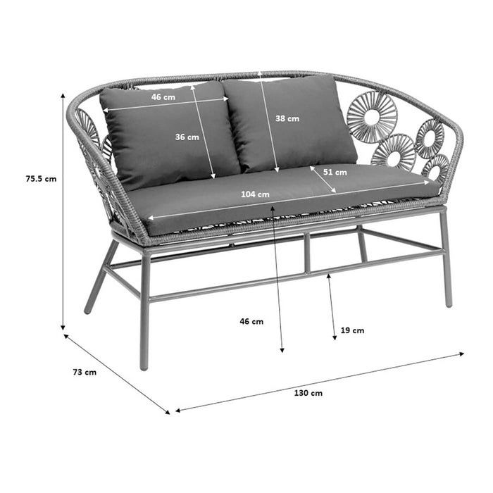 Kare Design Ibiza tuinsofa - wit