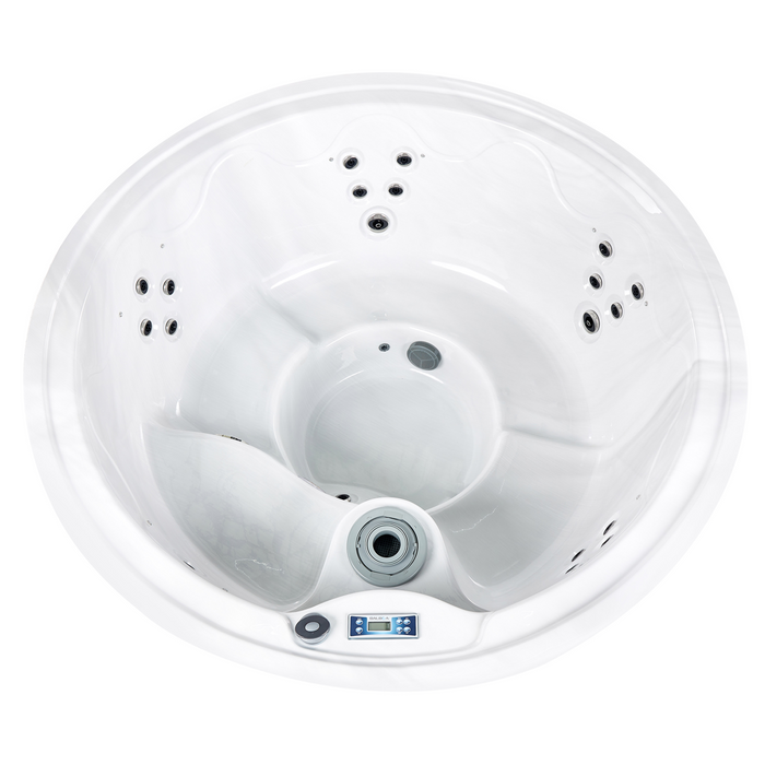 Beliani - MARFIL - Buiten hottub met LED - Wit - Acryl