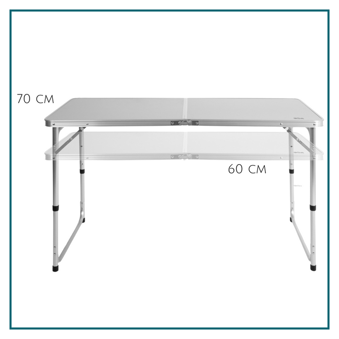 HIXA Campingtafel Vouwtafel Inklapbare tafel Strandtafel Wit Verste...