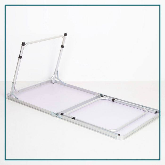HIXA Campingtafel Vouwtafel Inklapbare tafel Strandtafel Wit Verste...