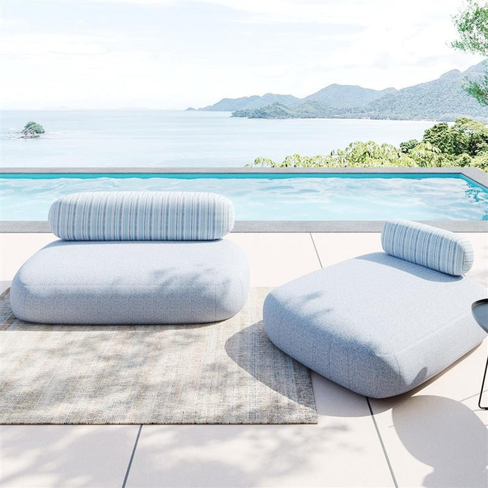 Kare Design Marlin tuinligstoel - blauw