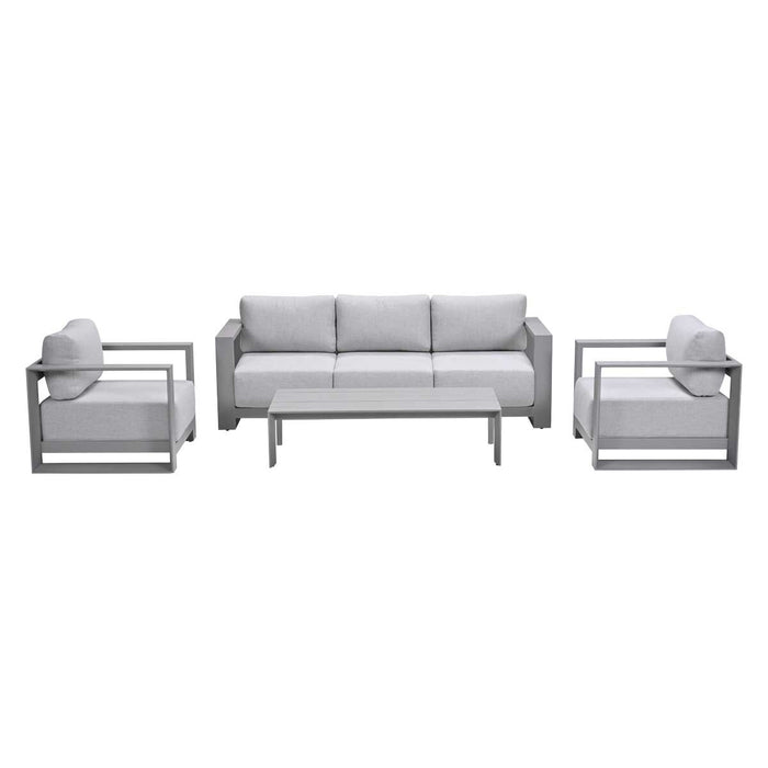 Garden Impressions Malakka loungeset 4-delig taupe