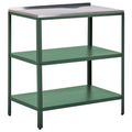 Beliani - VILAMA - Buitenkeuken eiland - Groen - 80x50x92 cm - Staal