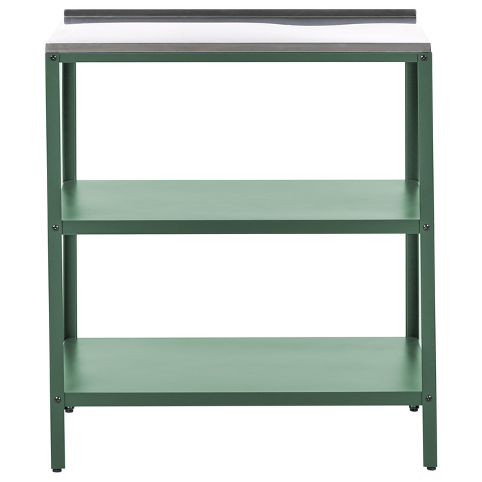 Beliani - VILAMA - Buitenkeuken eiland - Groen - 80x50x92 cm - Staal