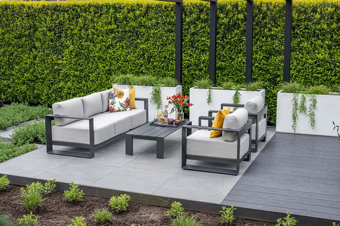 Garden Impressions Malakka loungeset 4-delig - valley sand