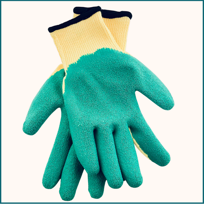 HIXA Tuinhandschoenen Extra Grip Latex Groen One Size