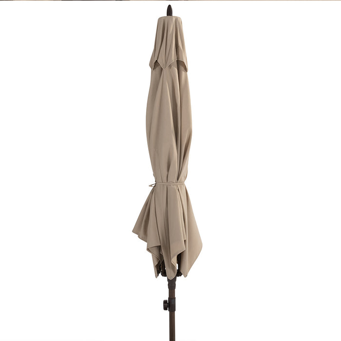 4 Seasons Azzurro stokparasol 200x300 cm beach solefin - Wenge frame