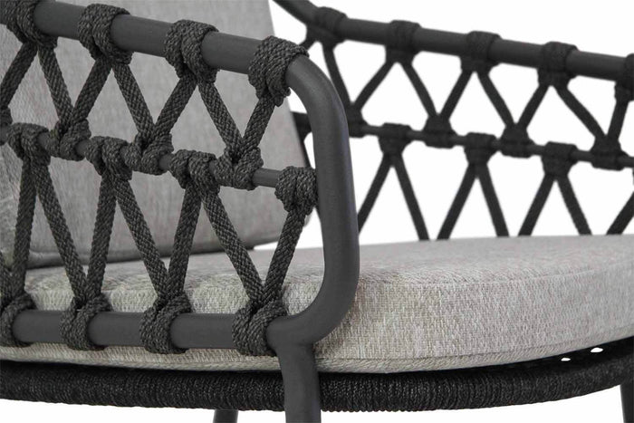 4 Seasons Calpi|Prado 240 cm dining tuinset 7-delig - Grijs - 6