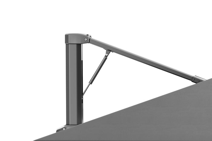 Platinum Beaufort Premium 3,2x3,2 m - Manhattan grey met voet en hoes