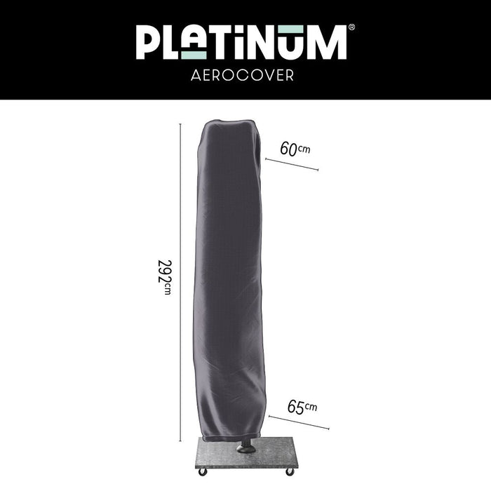 Platinum Beaufort Premium 3,2x3,2 m - Manhattan grey met voet en hoes