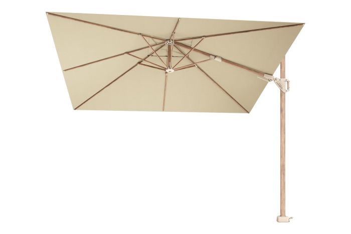 Platinum Challenger Premium T2 3x3 m Champagne Teak - met voet en hoes