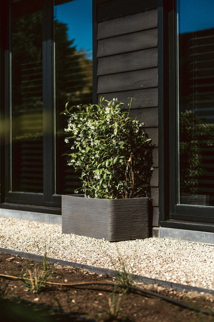 Capi Europe Bloembak rechthoek Rib NL - 73x39x32 - Warm taupe