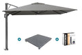 Platinum Beaufort Premium 3,2x3,2 m - Manhattan grey met voet en hoes