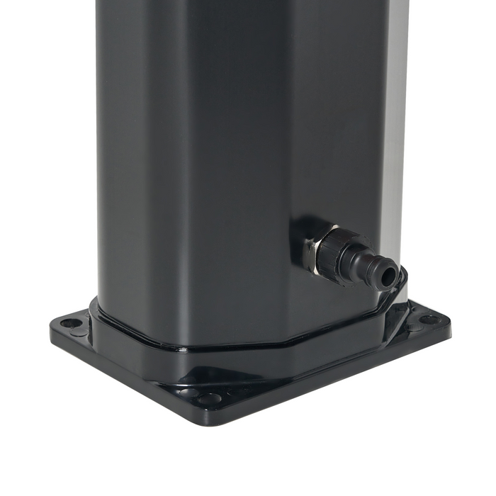 Beliani-TOPOCALMA-Buitendouche op zonne-energie-Zwart|Zilver-PVC