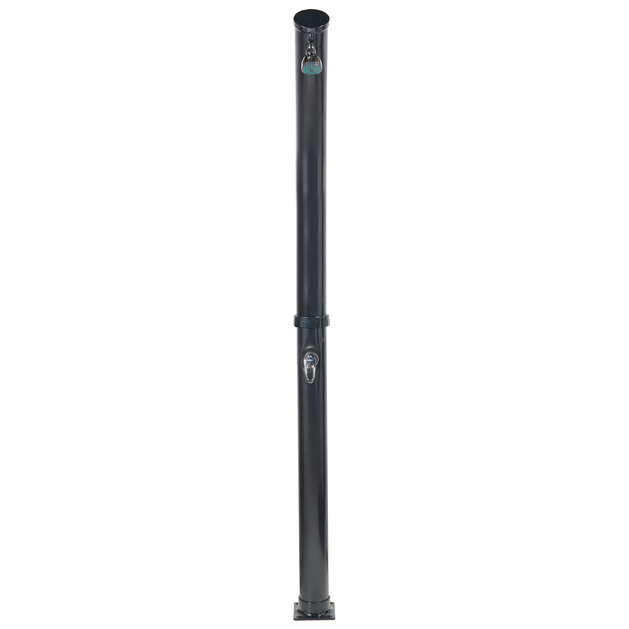 Beliani - ENGABAO - Buitendouche op zonne-energie - Zwart - PVC