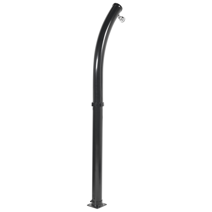 Beliani - ENGABAO - Buitendouche op zonne-energie - Zwart - PVC