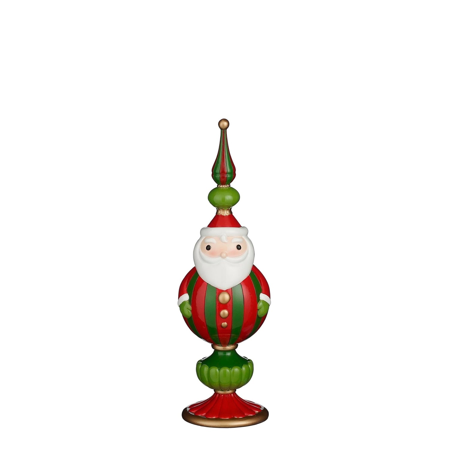 House of Seasons Kerstversiering Santa - 15x14.5x46 cm - Polyresin - Rood