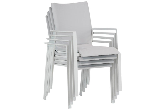 Lifestyle Garden FurnitureTuinsets met vuurtafel - Wit - 6