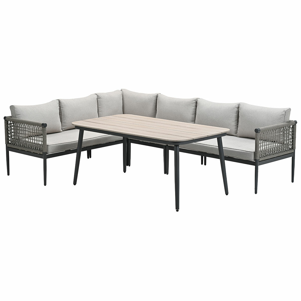 Garden Impressions Burela lounge dining set 5-delig links - taupe