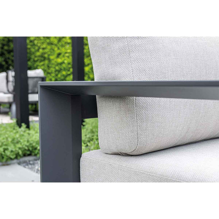 Garden Impressions Malakka loungeset 3-delig - donker grijs