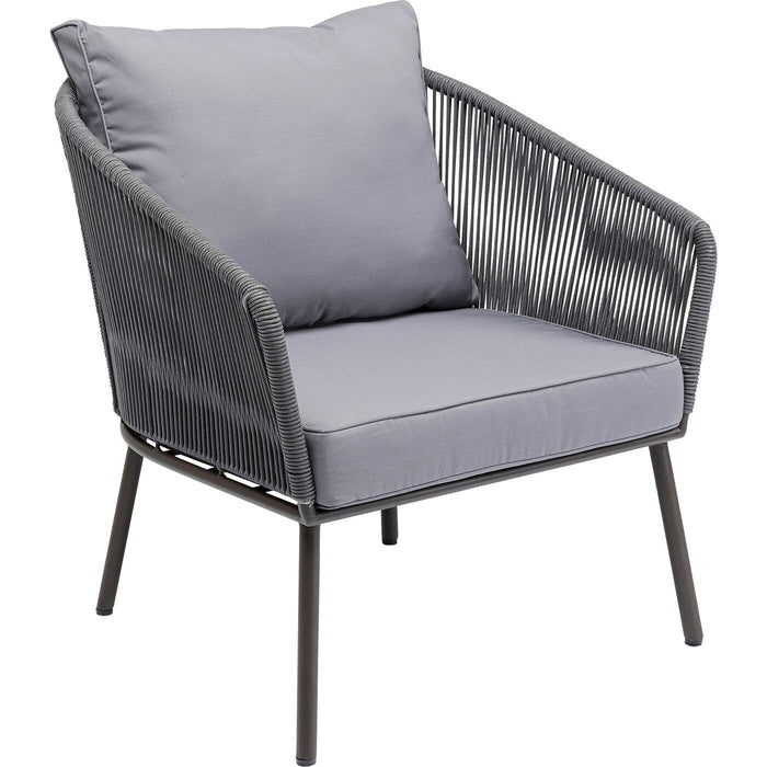 Kare Design Elba Tuinfauteuil - grijs