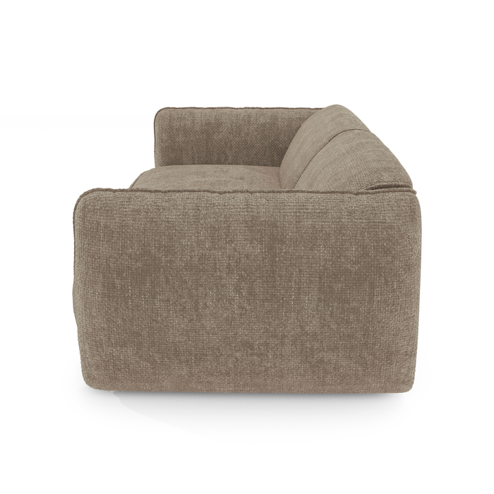 4-zitsbank in beige ribfluweel