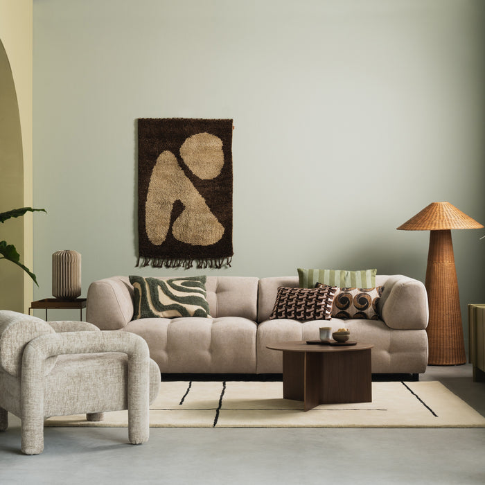 by fonQ Linen Stripe Sierkussen 40 x 60 cm - Groen
