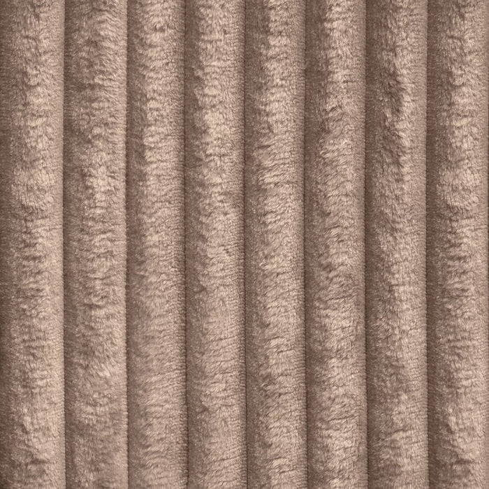 XXL taupe corduroy panorama bank 220cm