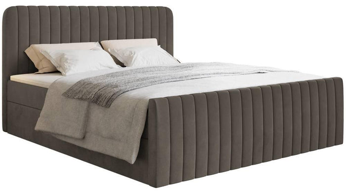 NADUVI Collection Boxspring Adrien velvet met opbergvak 200x200