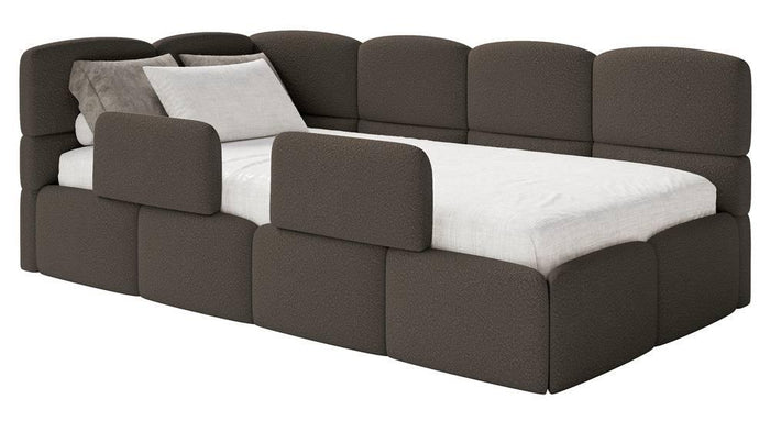 NADUVI Collection Jeugdbed incl matras Chloe links bouclé 90x200 met