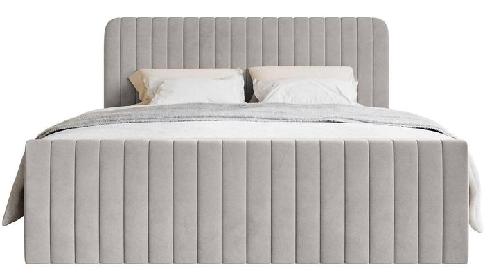 NADUVI Collection Boxspring Adrien velvet met opbergvak 140x200