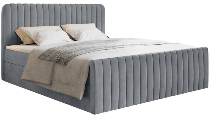 NADUVI Collection Boxspring Adrien velvet met opbergvak 180x200